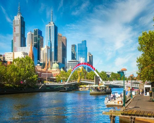 Melbourne Southbank precinct showcasing modern city stay locations